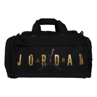 Air Jordan Velocity 60l Travel Bag 'black Gold'
