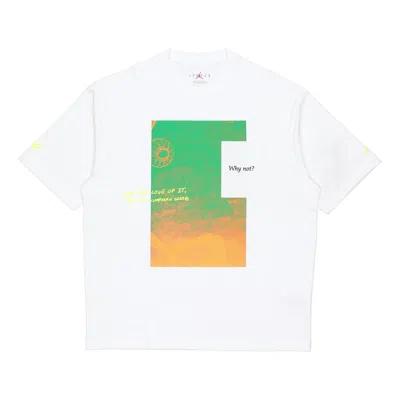 Air Jordan 'why Not?' Casual Sports Print Short Sleeve White