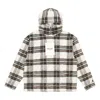 Air Jordan 'why Not?' Printed Plaid Wool Hoodies Sweater 'yellow Brown' In Multi