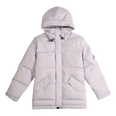 Air Jordan Wings Outdoor Mid-length Hooded Down Jacket Gray