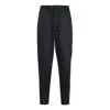 Air Jordan Wings Utility Zipper Sports Long Pants Black In Burgundy