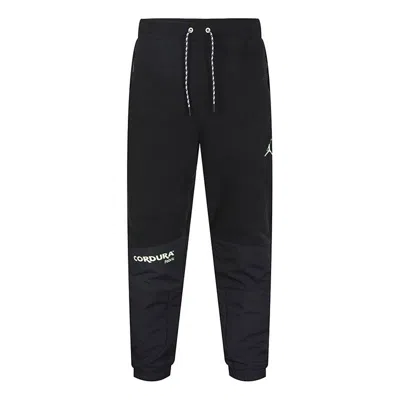 Air Jordan Winter Utility Cordura Stay Warm Polar Fleece Splicing Casual Sports Running Long Pants B In Black