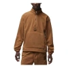 Air Jordan Winterized Fleece Half-zip 'light British Tan' In Brown