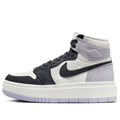 Air Jordan (wmns)  1 Elevate High 'black Toe Light Lilac' In White