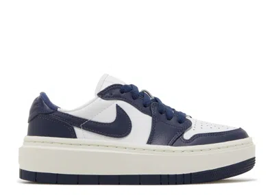 Air Jordan Wmns  1 Elevate Low 'midnight Navy' In White