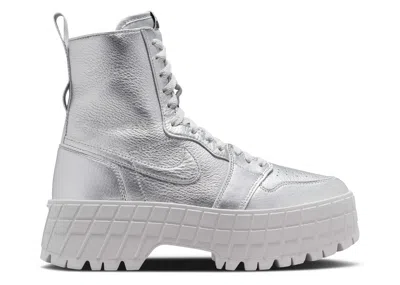 Air Jordan Wmns  1 High Brooklyn 'metallic Silver'