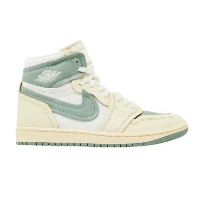 Pre-owned Air Jordan Wmns  1 High Method Of Make 'jade Smoke' In Cream