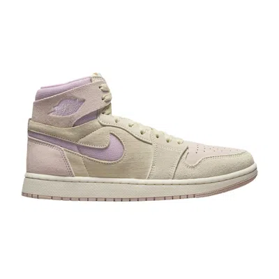 Pre-owned Air Jordan Wmns  1 High Zoom Comfort 2 'muslin Plum Chalk' In Cream