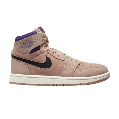 Pre-owned Air Jordan Wmns  1 High Zoom Comfort 2 'sanddrift Cave Purple' In Tan