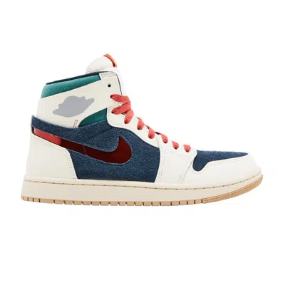 Pre-owned Air Jordan Wmns  1 High Zoom Comfort 2 Se 'you're Welcome' In Cream