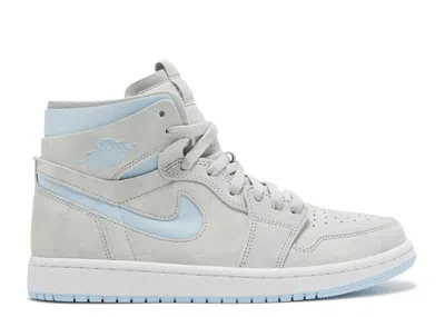 Air Jordan Wmns  1 High Zoom Comfort 'cool Grey Light Blue' In Gray