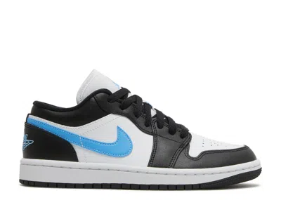 Air Jordan Wmns  1 Low 'black University Blue' In White