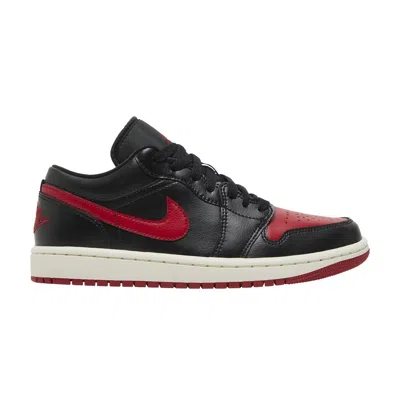 Pre-owned Air Jordan Wmns  1 Low 'bred Sail' In Black