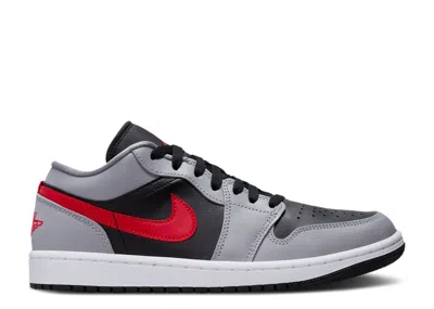 Air Jordan Wmns  1 Low 'cement Fire Red' In Gray