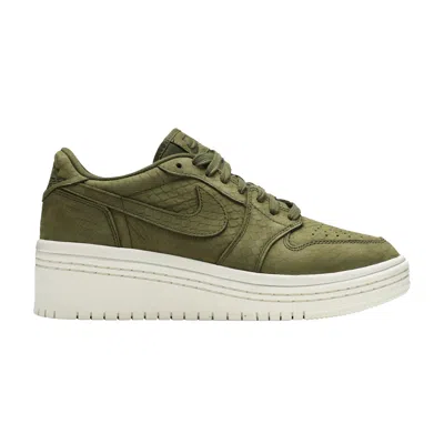Pre-owned Air Jordan Wmns  1 Low Lifted 'olive Canvas' In Green