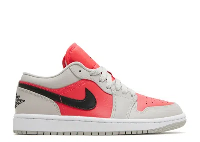 Air Jordan Wmns  1 Low 'light Iron Ore Siren Red'