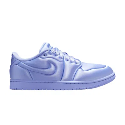 Pre-owned Air Jordan Wmns  1 Low Method Of Make 'satin Aluminum' | Blue | Women's Size 9