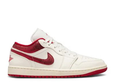 Air Jordan Wmns  1 Low 'ruby' In White