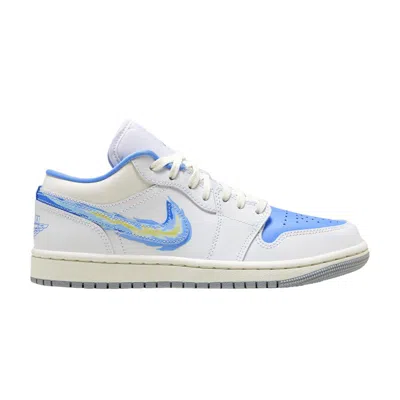Pre-owned Air Jordan Wmns  1 Low Se 'just Skate - University Blue' In White