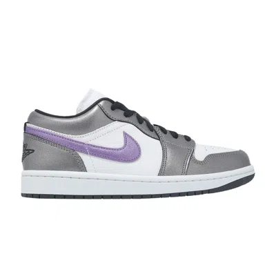 Pre-owned Air Jordan Wmns  1 Low Se 'metallic Purple' | White | Women's Size 6
