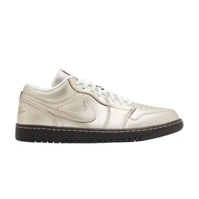 Pre-owned Air Jordan Wmns  1 Low Se 'metallic Zinc' In Silver
