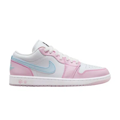 Pre-owned Air Jordan Wmns  1 Low Se 'paw Print' In Pink