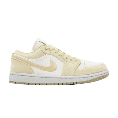 Pre-owned Air Jordan Wmns  1 Low Se 'team Gold' In Cream