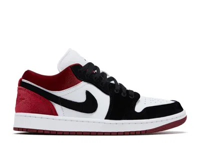 Air Jordan Wmns  1 Low Se 'velvet Black Toe' In White