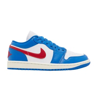 Pre-owned Air Jordan Wmns  1 Low 'sport Blue Gym Red'