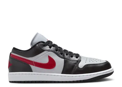 Air Jordan Wmns  1 Low 'wolf Grey Gym Red' In Gray