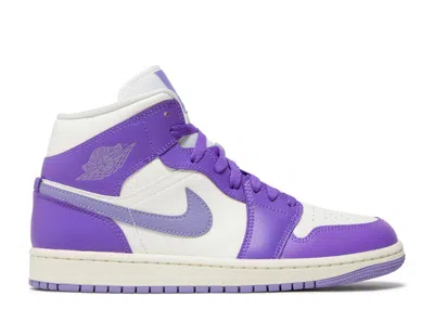 Air Jordan Wmns  1 Mid 'action Grape' In Purple