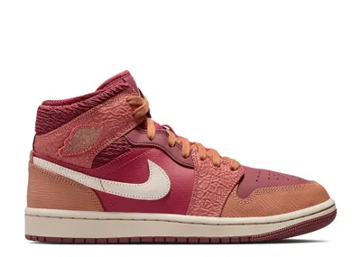 Air Jordan Wmns  1 Mid 'africa' In Red
