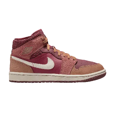 Pre-owned Air Jordan Wmns  1 Mid 'africa' In Red