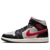Air Jordan (wmns)  1 Mid 'black Gym Red Grey'
