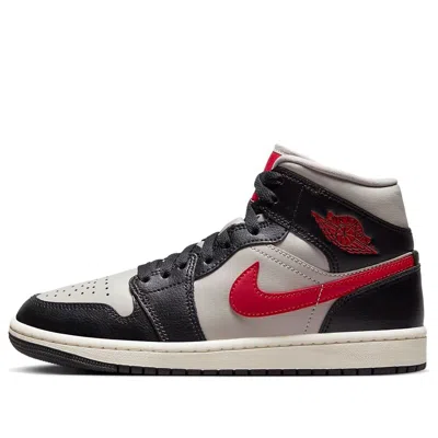 Air Jordan (wmns)  1 Mid 'black Gym Red Grey'