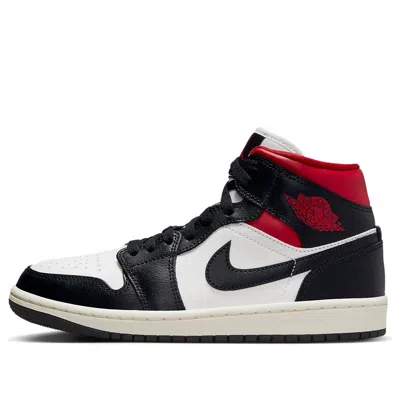 Air Jordan (wmns)  1 Mid 'black Sail Gym Red'
