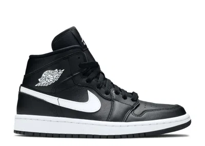 Air Jordan Wmns  1 Mid 'black White'