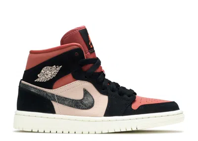 Air Jordan Wmns  1 Mid 'canyon Rust' In Red