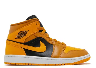 Air Jordan Wmns  1 Mid 'chutney' In Gold