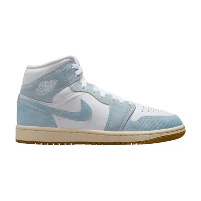 Pre-owned Air Jordan Wmns  1 Mid 'denim' | Blue | Women's Size 7