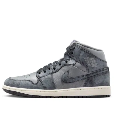 Air Jordan (wmns)  1 Mid 'distressed Smoke Grey' In Gray