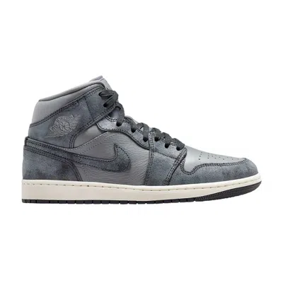 Pre-owned Air Jordan Wmns  1 Mid 'distressed Smoke Grey'