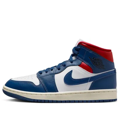 Air Jordan (wmns)  1 Mid 'french Blue Gym Red'