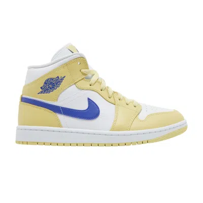Pre-owned Air Jordan Wmns  1 Mid 'lemon Wash' In Yellow