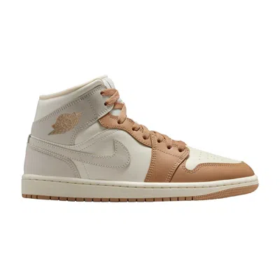 Pre-owned Air Jordan Wmns  1 Mid 'pale Ivory Hemp' | White | Women's Size 8