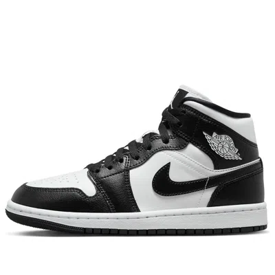 Air Jordan (wmns)  1 Mid 'panda' In Black
