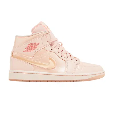 Pre-owned Air Jordan Wmns  1 Mid 'patent Valentine's Day'