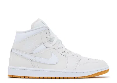 Air Jordan Wmns  1 Mid 'phantom Gum' In White