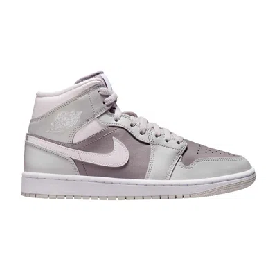 Pre-owned Air Jordan Wmns  1 Mid 'photon Dust Atmosphere Grey'