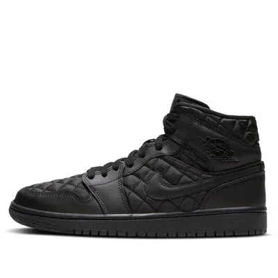 Air Jordan (wmns)  1 Mid Se 'black Quilted'
